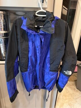 The North Face Black Jacket with Yellow GORE-TEX Label